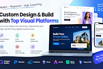 build oxygen builder plasmic builderall brizy anima bravo studio telepor website