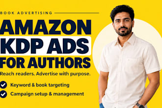 set up amazon KDP ads and targeted book advertising campaigns ebook marketing