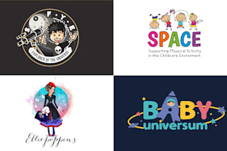 create a custom daycare, kindergarten and childcare logo