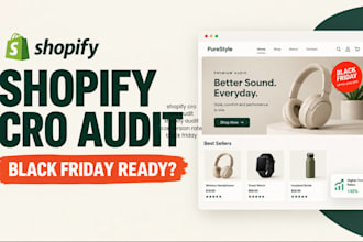 do a shopify cro and black friday store audit