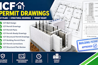 do icf permit drawings, icf permit plans and structural