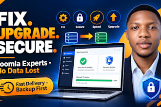 upgrade joomla, fix errors, remove malware and migrate your joomla website