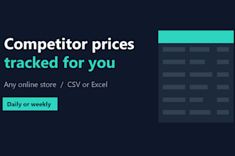 track competitor prices and build your price monitoring spreadsheet
