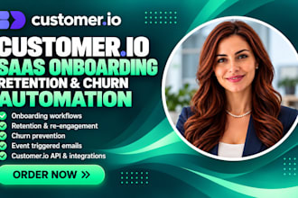 setup customer io saas onboarding retention churn  lifecycle automation workflow