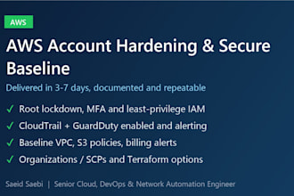 set up and harden your AWS account with security best practices