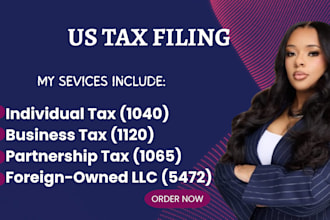 do USA tax filing, US tax return for individual and business, 1040 1065 1120