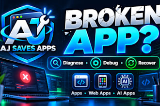 diagnose, debug, and save broken apps, web apps, and ai apps