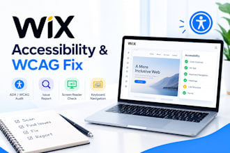 scan wix accessibility ada wcag compliance fix audit report issues screen reader