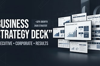 design powerpoint company presentation, strategy presentation, corporate deck