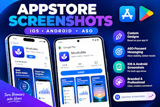 design appstore screenshots app play store aso design mobile ios android store