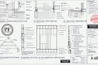 create texas florida georgia structural framing and architectural permit plans