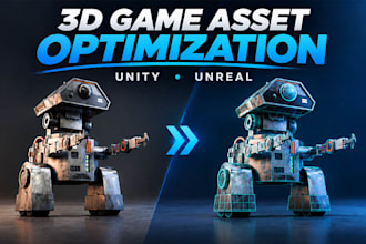optimize 3d game assets for unity and unreal engine
