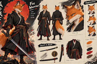draw your custom furry character, fursona, or furry oc