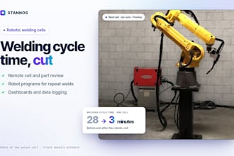review your robotic welding cell and cut cycle time remotely