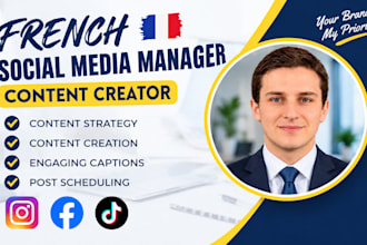 be your professional french social media manager and content creator