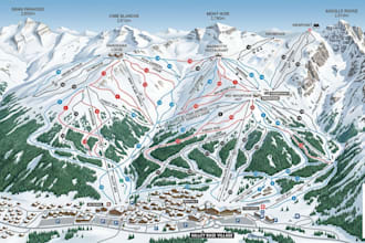 design illustrated ski resort maps, trail maps, piste maps and winter resort map