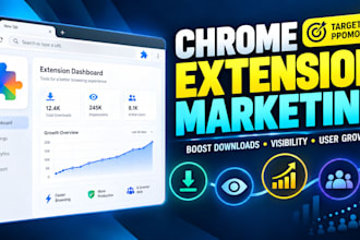 market and promote your chrome extension to boost downloads, visibility and user