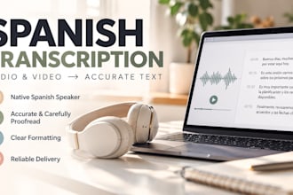 accurately transcribe spanish audio and video