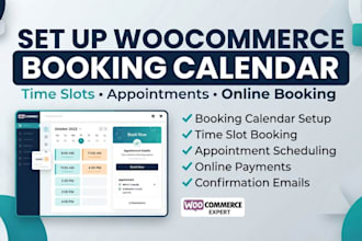 setup woocommerce booking calendar with time slots