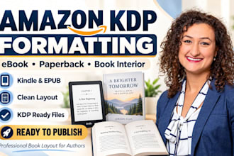 do amazon KDP book formatting, ebook, paperback and book interior layouts