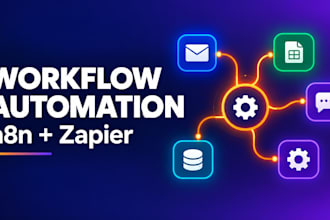 build n8n and zapier workflow automation with api integrations