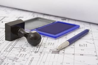 review stamp and seal architectural and engineering drawings
