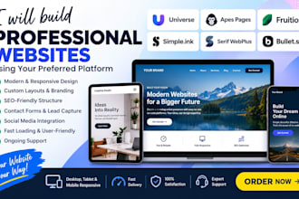 build universe apes pages fruition simple ink serif webplus bullet so websites