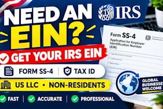 apply and obtain ein number for non US residents