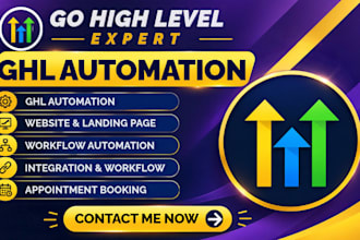 setup gohighlevel automation, workflow, funnels setup and appointment booking
