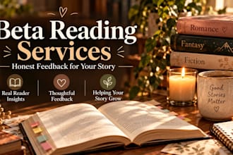 beta read your fiction romance or fantasy manuscript