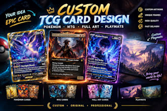 design tcg custom pokemon card frame card, tcg card mtg playmat full art card