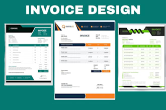 design invoice template quickbooks order form, quotation letterhead, stationery