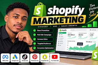 boost shopify sales with facebook, tiktok ads, shopify marketing to boost sales