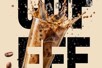 design instagram posts and flyers for cafes and restaurants