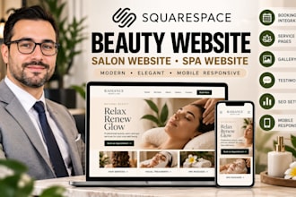 design squarespace beauty website salon website and spa website