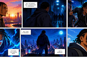 draw comic book illsutration