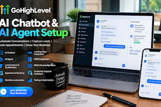 setup gohighlvel ai chat bot for landing page and gohighlevel ai agent