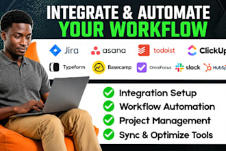 integrate jira asana todoist clickup typeform basecamp omnifocus slack hubspot