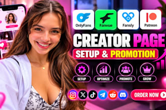 setup fanvue, onlyfans promotion patreon fansly page, adult web promotion