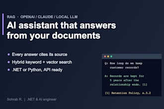 build an ai chatbot that answers from your documents with sources