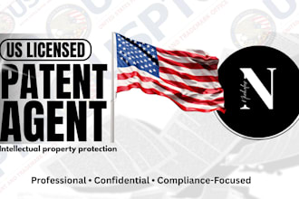 do US patent search, drafting, filing and prosecution as patent agent