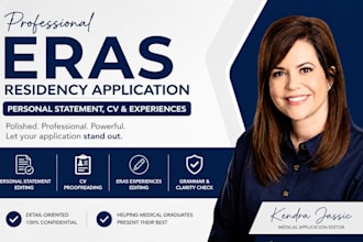 professionally edit your eras residency personal statement and experience