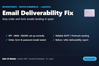 fix wordpress emails going to spam with spf dkim and dmarc