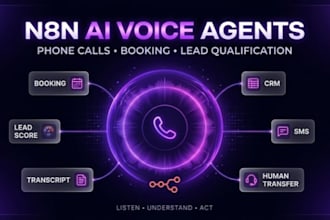 build n8n ai voice agents for phone calls, booking and lead qualification