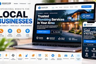 design local business website and home service website with wordpress