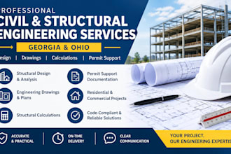provide georgia and ohio civil and structural engineering permit plans