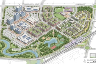 design commercial site plans, land use plans, urban planning and master plan