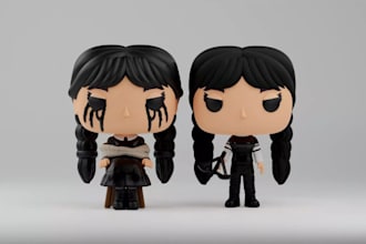 sculpt3d bjd doll,boolean union,blend file,realism 3d,chibi,funko pop design,3dp
