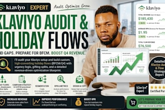 audit your klaviyo and converting holiday flows for bfcm