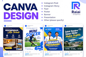 create professional canva graphic designs